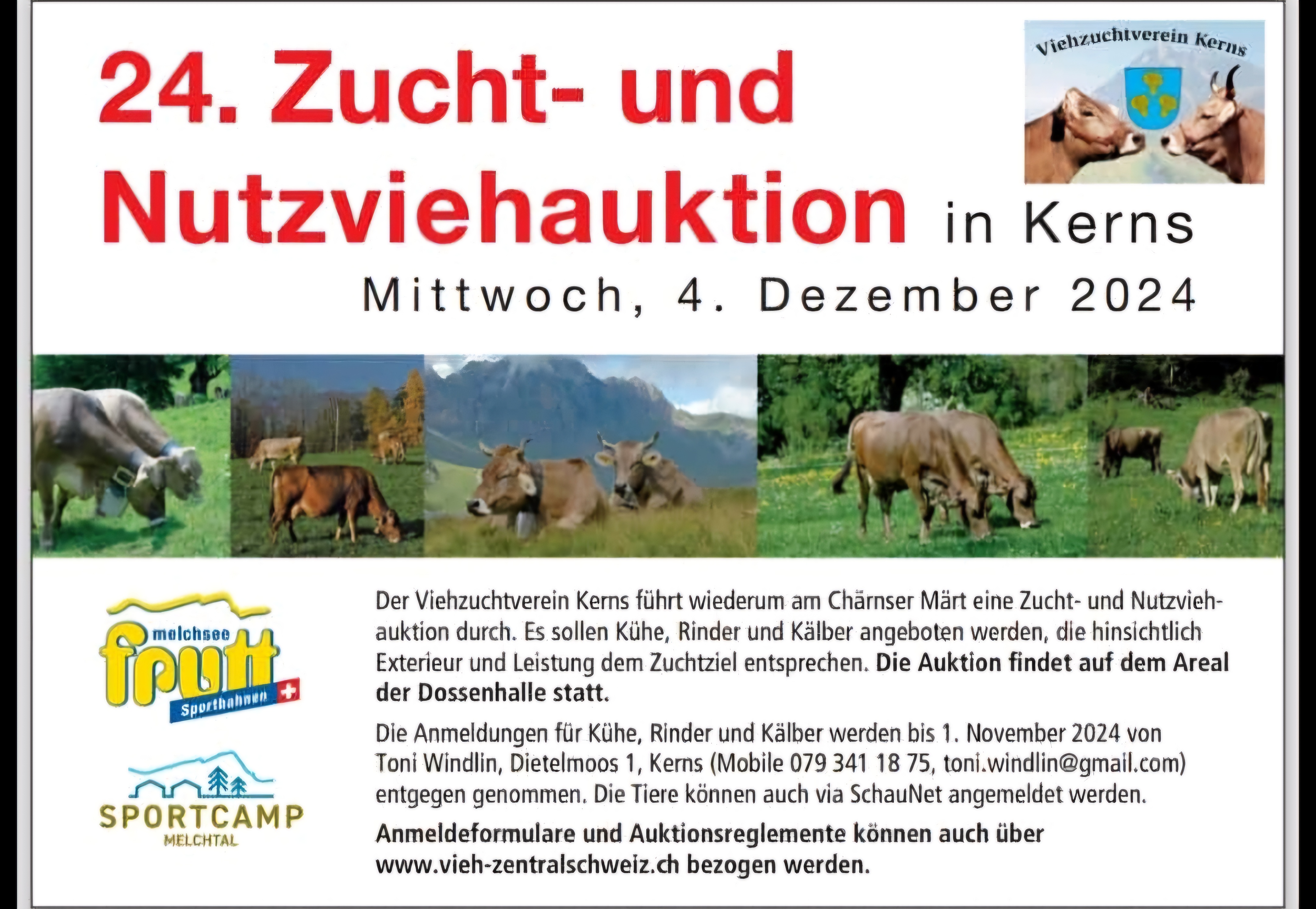 Auktion Chärnsermärt 04.12.2024